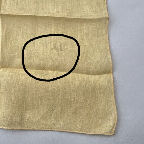 Vintage Yellow Embroidered Bridesmaid Hankie Wedding Whimsy Cottage Core Granny - Picture 2 of 7